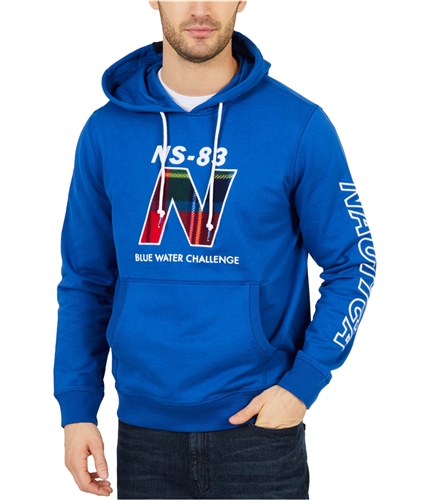 Nautica Mens Classic Fit Logo Hoodie Sweatshirt monacoblue S