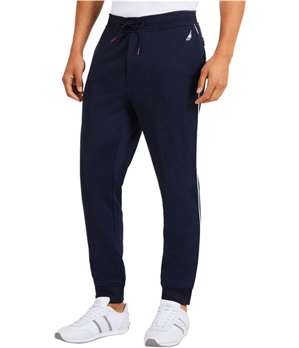 Nautica Mens Piped Athletic Track Pants navy M/28