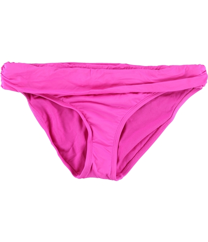 Kenneth Cole Womens Ruched Bikini Swim Bottom lip M