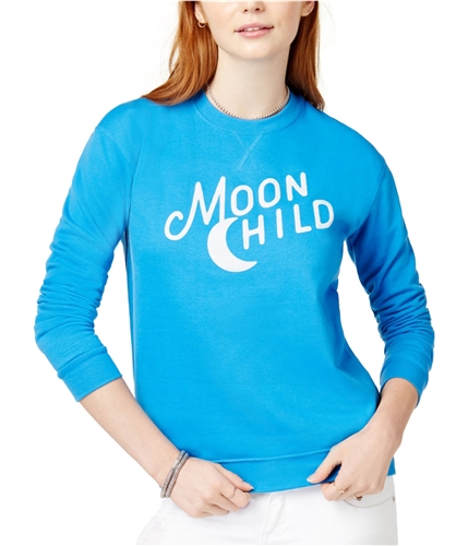 Kid Dangerous Womens Moon Child Sweatshirt blue XS
