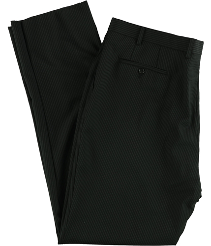 Michael Kors Mens Striped Classic Dress Pants Slacks black 42/Unfinished