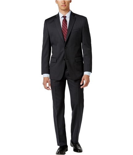 Michael Kors Mens Classic-Fit Charcoal Two Button Formal Suit charcoal 38