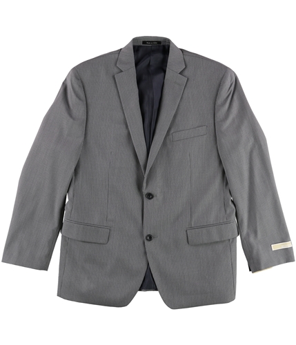 Michael Kors Mens Stripe Two Button Blazer Jacket grey 42