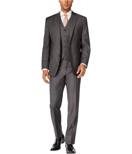 Michael Kors Mens Classic-Fit Two Button Formal Suit charcoal 46/Unfinished