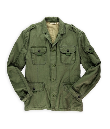 DKNY Mens Full Button Military Jacket 319 XL