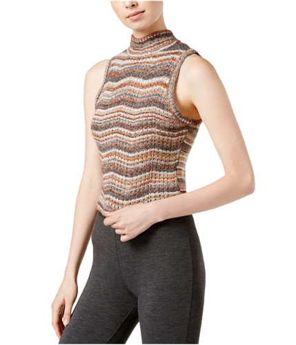 Kensie Womens Sleeveless Pullover Sweater titaniumcombo L