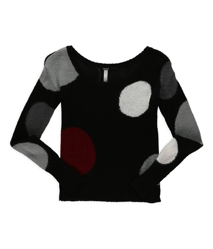 Kensie Womens Polka Dot Pullover Sweater garnetmulti S