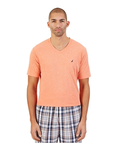 Nautica Mens Knit Solid Pajama Sleep T-shirt sunblaze S