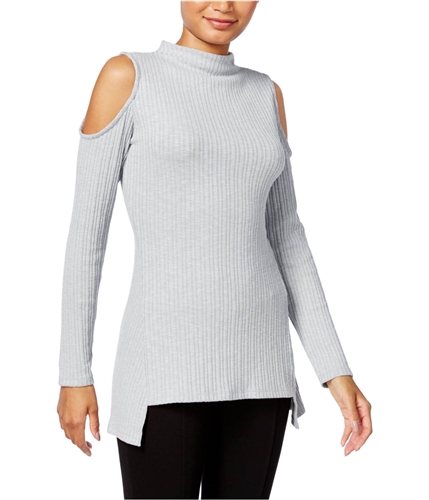 Kensie Womens Cold Shoulder Knit Sweater egy L