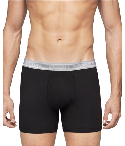 Michael Kors Mens Stretch MicroFiber Underwear Boxer Briefs black M