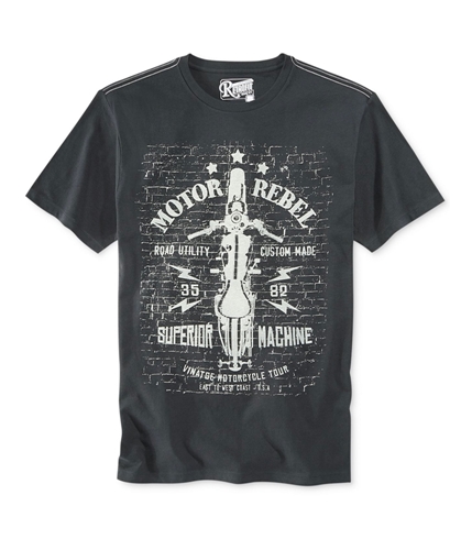 Retrofit Mens Motor Rebel Graphic T-Shirt vintageblack S