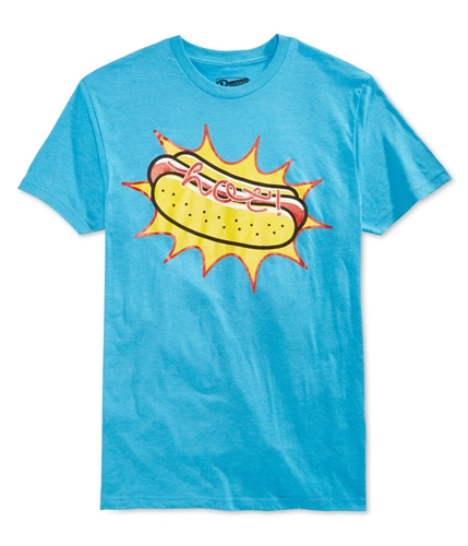 Retrofit Mens Hot Dog Graphic T-Shirt turqhea XL