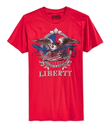 Retrofit Mens Eagle Liberty Graphic T-Shirt dkred S