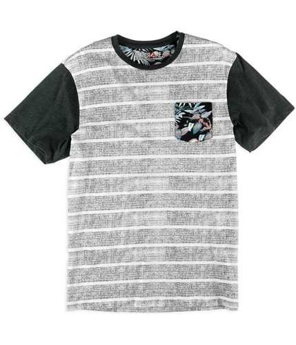 Silver Lake Mens Tweed Stripe Pocket Graphic T-Shirt blkhea S