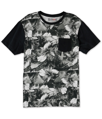 Silver Lake Mens Palm Pocket Graphic T-Shirt black M