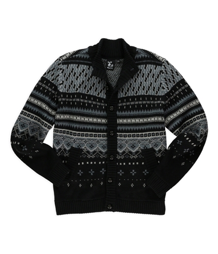LRG Mens Strong Ale Cardigan Sweater black L