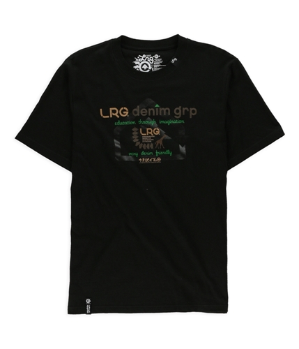 LRG Mens Denim Education Graphic T-Shirt bl30 M