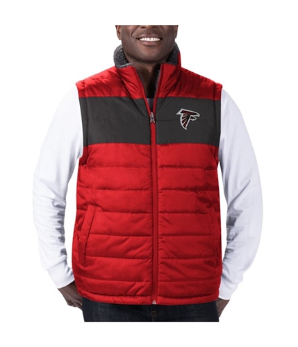 G-III Sports Mens Falcons Reversible Outerwear Vest fal 2XL