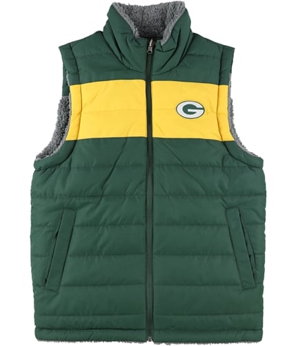 NFL Mens Packers Reversible Outerwear Vest pac XS