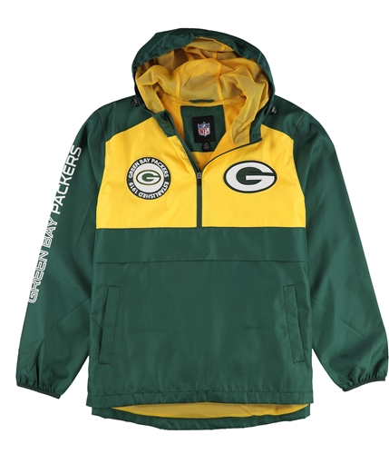 G-III Sports Mens Green Bay Packers Windbreaker Jacket pac L
