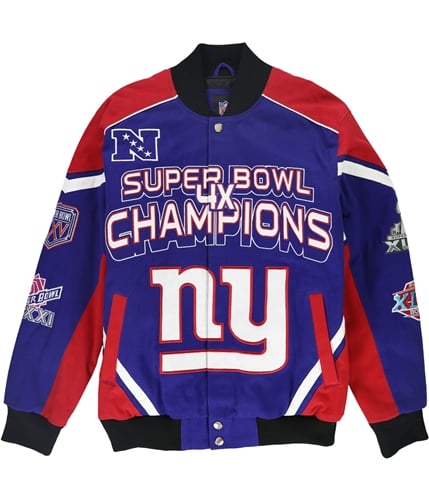 NFL Mens NY Giants Super Bowl Champions Varsity Jacket gia L