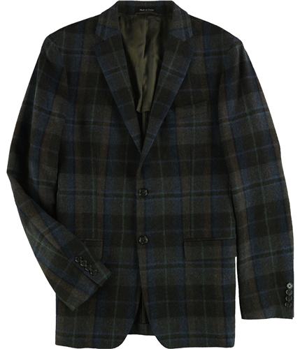 Ralph Lauren Mens Plaid Two Button Blazer Jacket brown 40