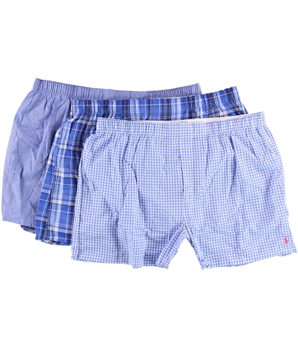 Ralph Lauren Mens 3pk Woven Underwear Boxers blue XL
