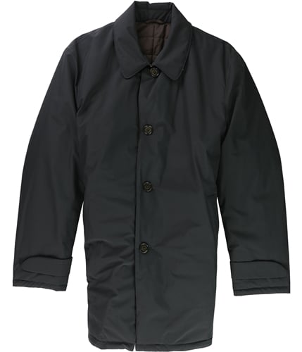 Ralph Lauren Mens Lerner Solid Over Coat black 36