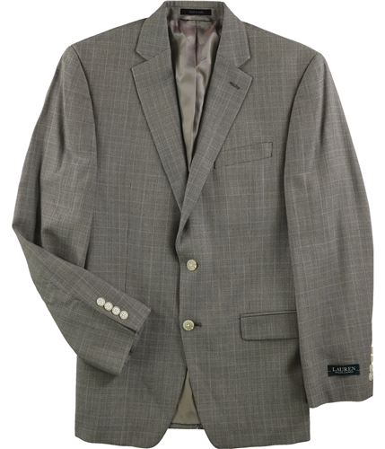 Ralph Lauren Mens Tan Plaid Two Button Blazer Jacket tan 40