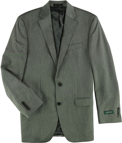 Ralph Lauren Mens Classic-Fit Two Button Blazer Jacket blackgrey 36
