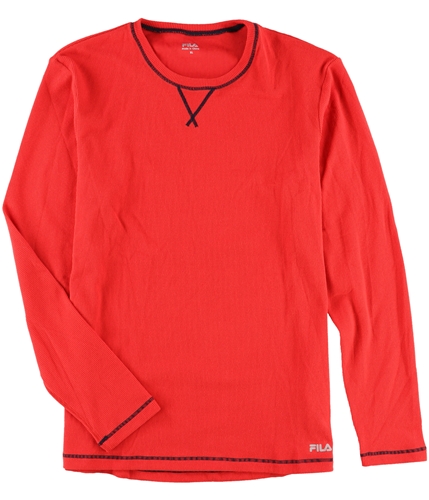 Fila Mens Long Sleeve Waffle Basic T-Shirt red XL