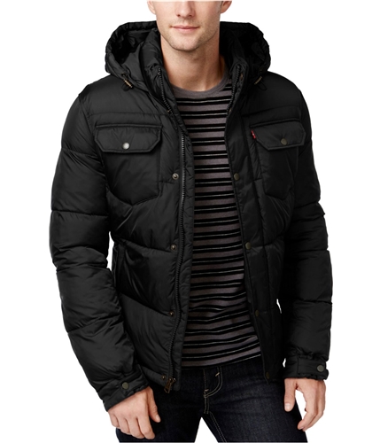 Levi's Mens Puffy Quilted Jacket blk S
