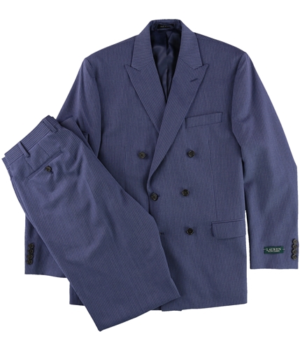 Ralph Lauren Mens Classic Two Button Formal Suit blue 40x36