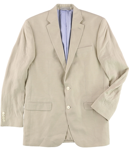 Ralph Lauren Mens Linen Two Button Blazer Jacket tan 40