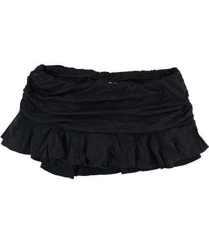 Ralph Lauren Womens Ruched Skirt Swim Bottom blk 10