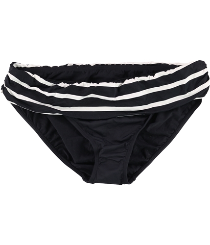 Ralph Lauren Womens Striped Bikini Swim Bottom blk 10