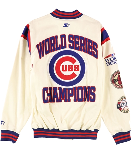 Starter Mens Cubs World Series Champions Varsity Jacket