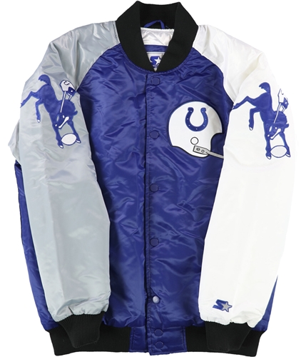 Men's Starter Blue Indianapolis Colts Varsity Satin Full-Snap Jacket L / Colts Blue