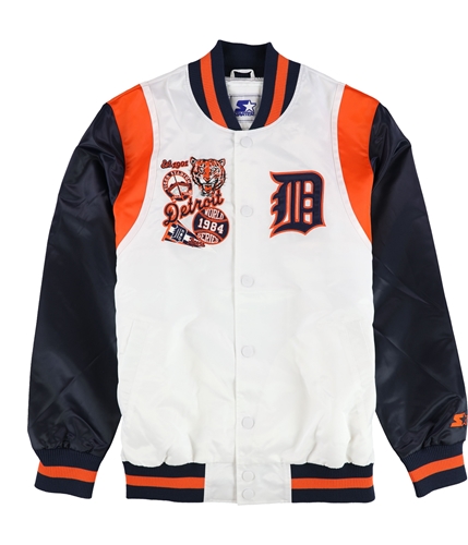 STARTER Mens Detroit Tigers 1984 World Series Varsity Varsity Jacket dti L