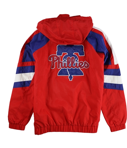 STARTER Mens Philadelphia Phillies Varsity Jacket, Red, Large