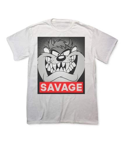 Fifth Sun Mens Savage Taz Graphic T-Shirt white S