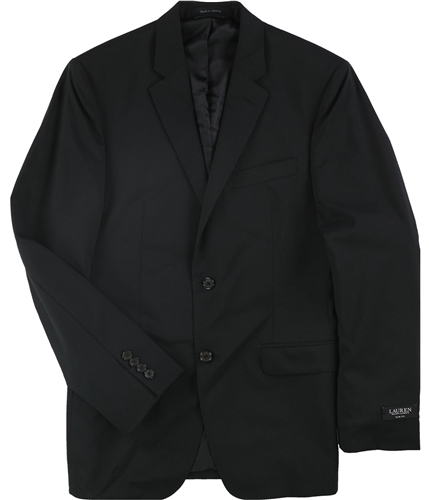 Ralph Lauren Mens Lubbock Two Button Blazer Jacket black 38