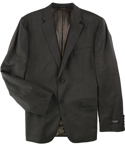 Ralph Lauren Mens Slim-Fit Two Button Blazer Jacket brown 44