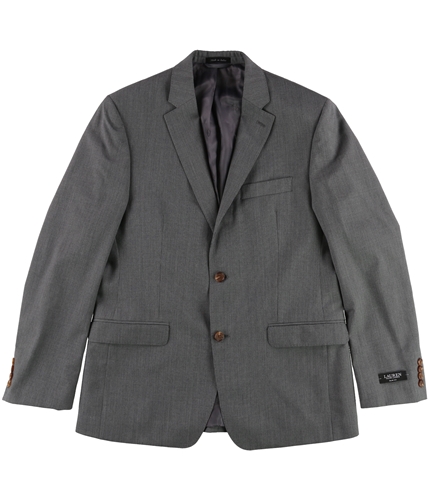 Ralph Lauren Mens Striped Two Button Blazer Jacket grey 38