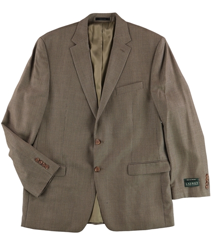 Ralph Lauren Mens Silk & wool Two Button Blazer Jacket brown 44