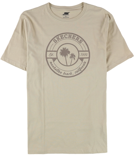 Skechers Mens Manhattan Beach CA Graphic T-Shirt whitepepper L