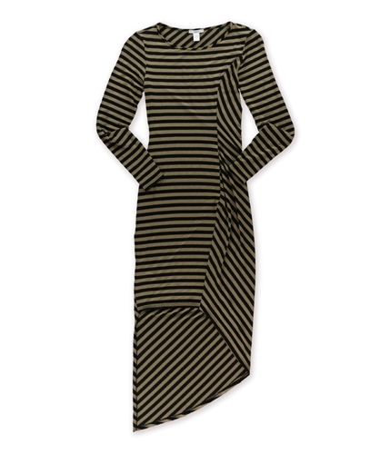 bar III Womens Newport Stretch Asymmetrical Maxi Dress mocha XS