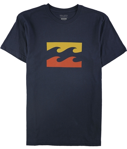 Billabong Mens Logo Graphic T-Shirt navy S