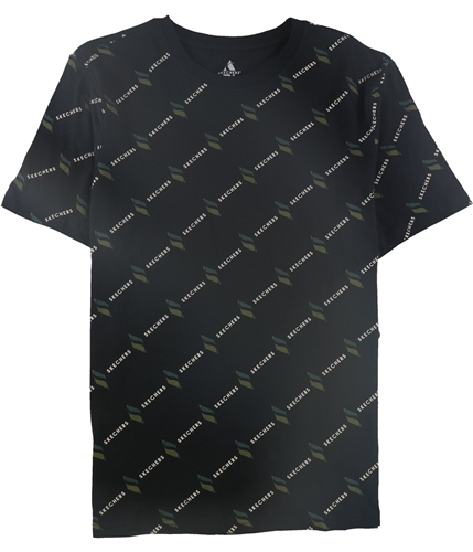 Skechers Mens Logo Print Graphic T-Shirt blackgreen XS