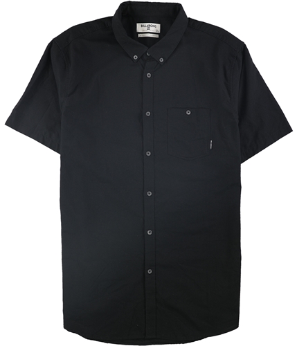 Billabong Mens All-Day Short Sleeve Button Up Shirt black XL